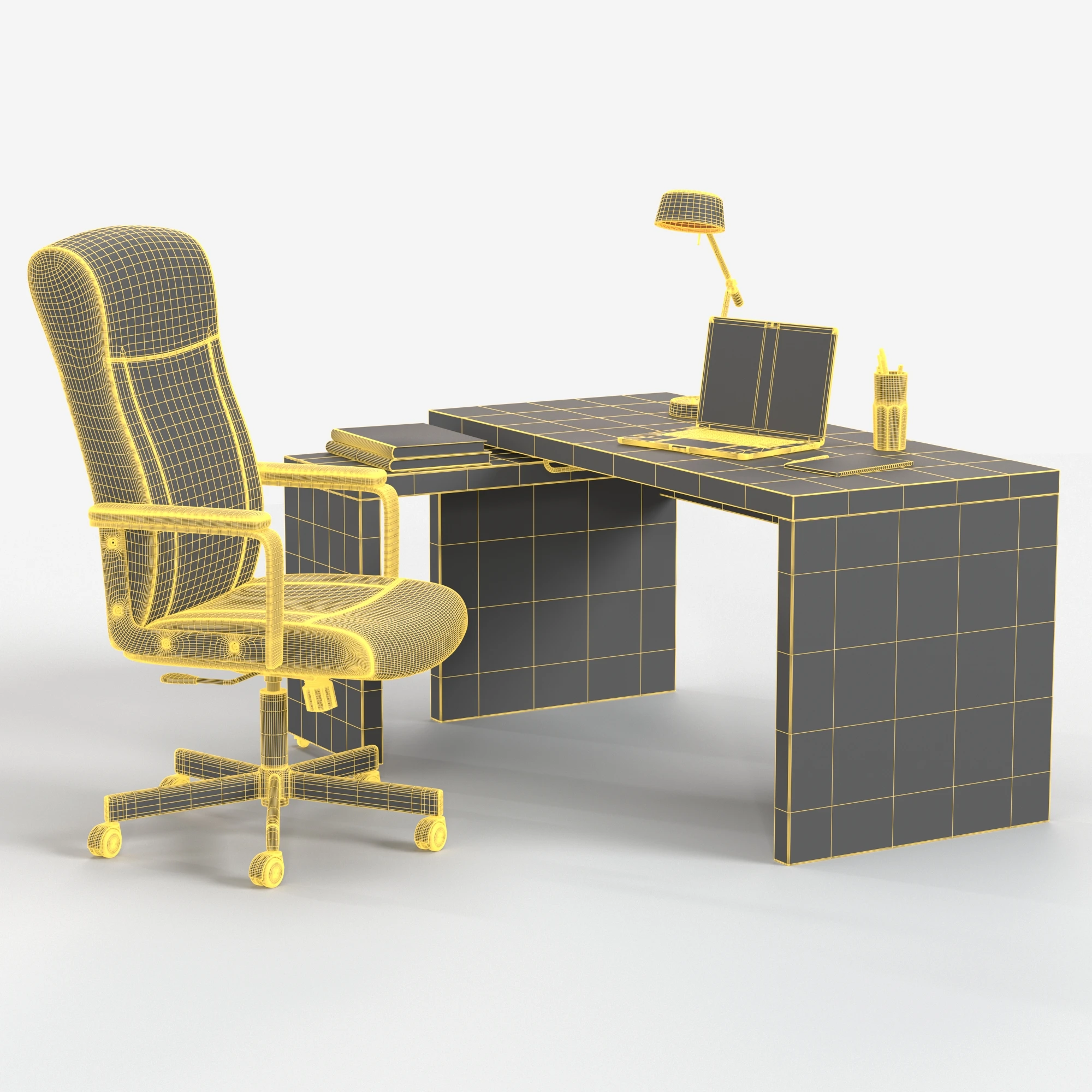 Office Set 05 3D Model_07